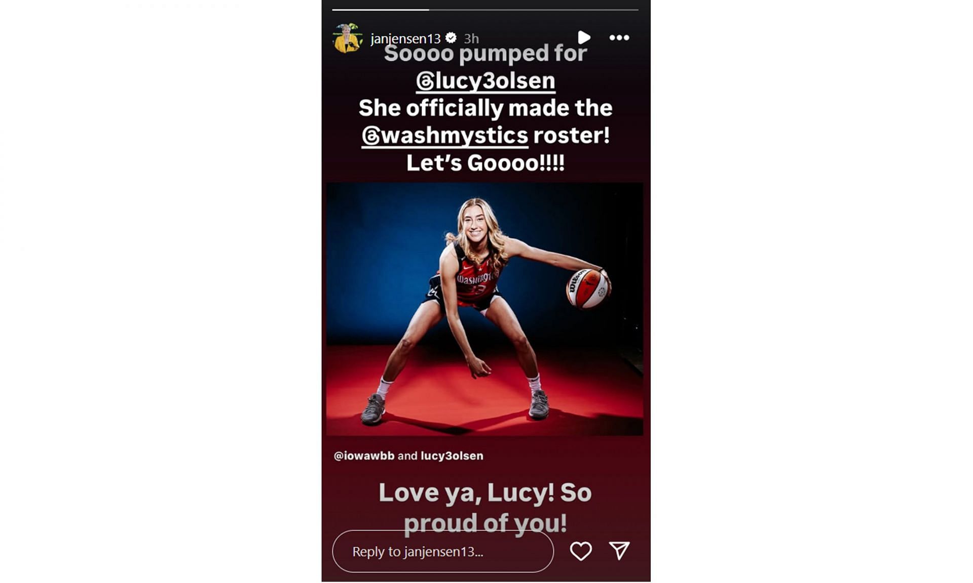 Screenshot, via Instagram